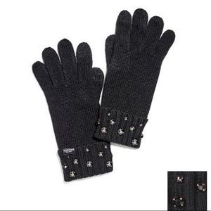 Victoria’s Secret Black Luxe Gem Gloves